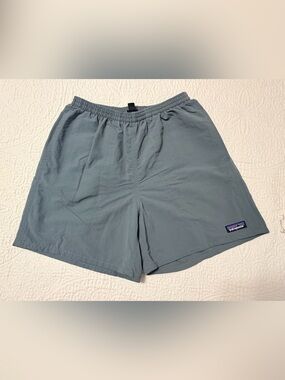 Patagonia Men's Slate Gray Elastic-Waist Athletic Shorts